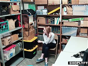 red-haired teen arrested and romped in the office