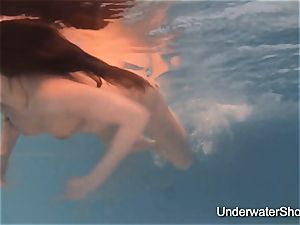 softcore underwater show of Natalia
