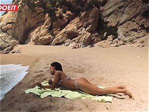 LETSDOEIT - hot black teenage boned hard At The Beach